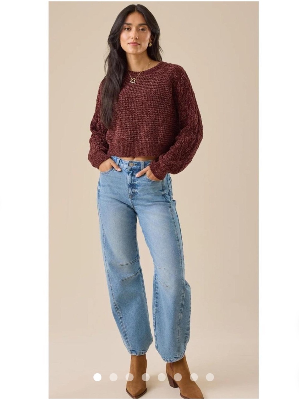 Altar'd State Cable Knit Sweater